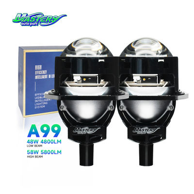 มาสเตอร์ A99 ไฮ ลาฟ แลม 58W 5800 ลูเมน 6000K DC9-16V โปรเจคเตอร์ 3 นิ้ว