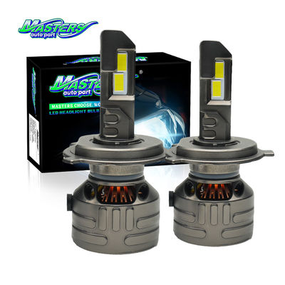 Masters KV50 160W 16000 ลูเมน 6500K สีขาวเย็น H4 H7 9005 หลอดไฟหน้า LED