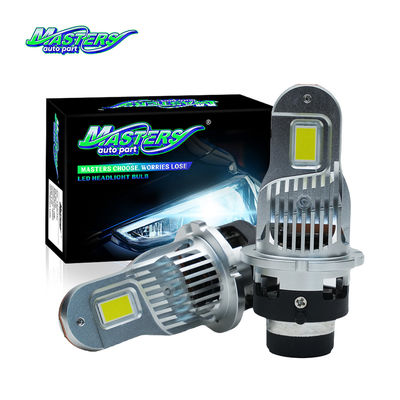 มาสเตอร์ส D2pro 90W 8000LM 6500K 5575 ชิปอัลมิเนียมอากาศยานสูงสุด LED ไฟหน้าหลอด