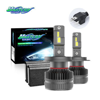 Masters A9 300W 22000lm 6500K 4575 ชิป CSP ท่อความร้อนเดียว หลอดไฟหน้า LED