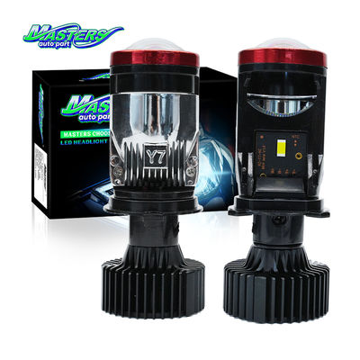 มาสเตอร์ A9R 100W 10000LM 6500K 3570 ชิป H4 LED โปรเจคเตอร์ มินิเลนส์