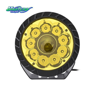 มาสเตอร์ 100W 9000LM 3700-3900K สีเหลือง H4 Led Working Light 7 นิ้ว เลเซอร์สโฟตไลท์ XM-7IN-10P-002